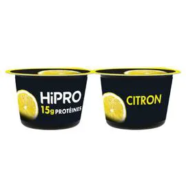 DANONE, HIPRO Yaourt citron protéiné 0% MG 2x160g