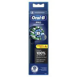 ORAL-B Pro Cross Action - Brossettes pour brosse à dents électrique x4