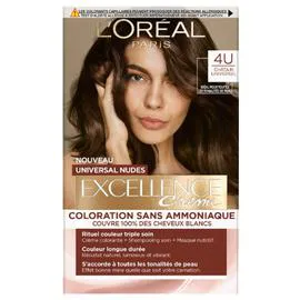 L'ORÉAL PARIS, EXCELLENCE Coloration Cheveux Universal nudes 4 Châtain l'unité