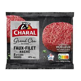 CHARAL Haché de faux-filet 2x130g