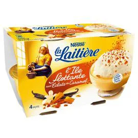 NESTLÉ, LA LAITIÈRE Dessert Ile Flottante éclats caramel 4x100g