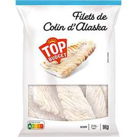 TOP BUDGET Filets de colin d'Alaska 1kg