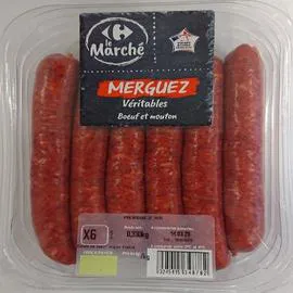 CARREFOUR LE MARCHÉ Merguez boeuf et mouton 330g