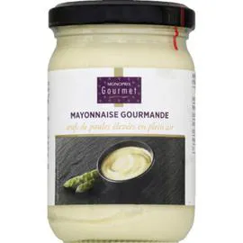 MONOPRIX GOURMET Mayonnaise gourmande, aux oeufs de poules élevées en plein air 180g