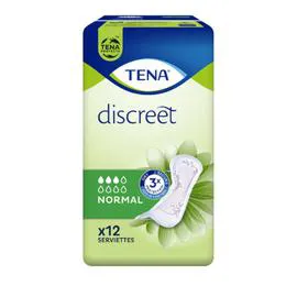 TENA Serviettes hygiéniques Discreet normal x12