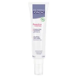 EAU THERMALE JONZAC Jonzac Reactive control crème riche apaisante bio 40ml