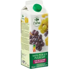 CARREFOUR EXTRA Jus de raisin 100% pur jus 1l
