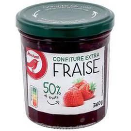 AUCHAN Confiture extra de fraises 360g