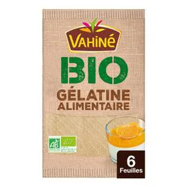 VAHINÉ Gélatine alimentaire en feuilles bio 10g