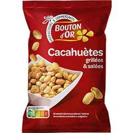 BOUTON D'OR Cacahuètes grillées & salées 500g