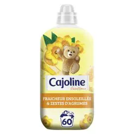 CAJOLINE Adoucissant Fraîcheur Ensoleillée & Zestes D'Agrumes Créations 1,38l