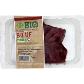 CARREFOUR BIO Viande bovine : Pavés Rumsteck*** à griller 2x130g
