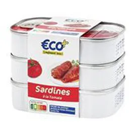 ECO+ Sardines à la tomate 375g