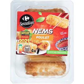 CARREFOUR SENSATION Nems poulet sauce nuoc mam 280g