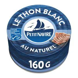 PETIT NAVIRE Thon blanc au naturel 140g