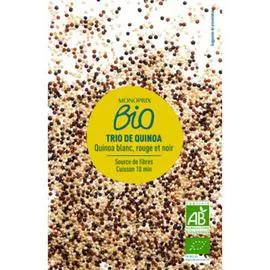 MONOPRIX BIO Trio de quinoa blanc, rouge et noir 400g