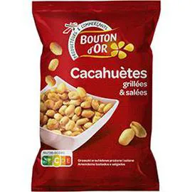 BOUTON D'OR Cacahuètes grillées & salées 250g