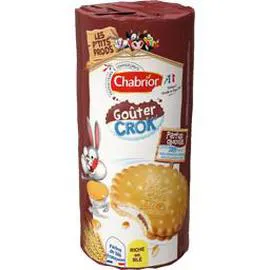 CHABRIOR Biscuits Goûter Crok' parfum choco et lait 300g