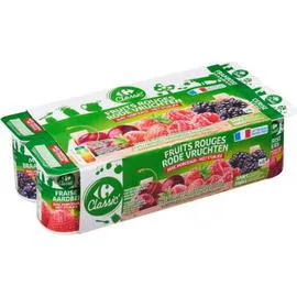 CARREFOUR CLASSIC' Yaourt fruits rouges 8x125g