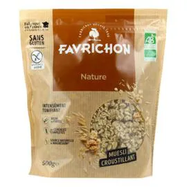 FAVRICHON Muesli Nature Sans Gluten Bio 500g