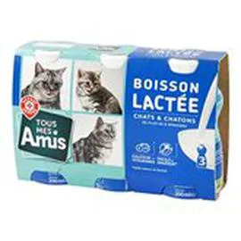 MARQUE REPÈRE, LYCAT Boisson lactée chats 3x200ml