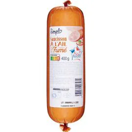 CARREFOUR SIMPL Saucisson à l'ail goût fumé 400g