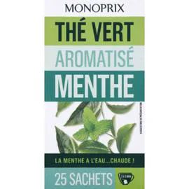 MONOPRIX Thé vert aromatisé menthe 40g