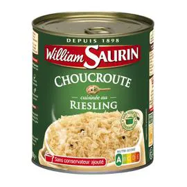 WILLIAM SAURIN Plat cuisiné choucroute au riesling 810g