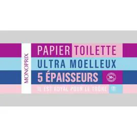 MONOPRIX Papier toilette ultra moelleux 5 épaisseurs l'unité