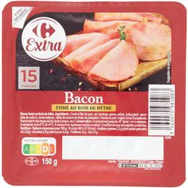 CARREFOUR Bacon fumé 150g