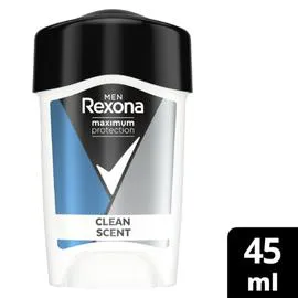 REXONA MEN Déodorant homme Anti-Transpirant Maximum Protection Clean Scent 45ml