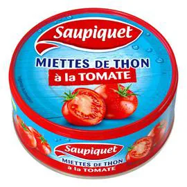 SAUPIQUET Miettes de thon à la tomate 104g