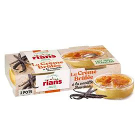 RIANS Dessert crème brûlée 2x100g