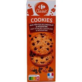 CARREFOUR CLASSIC' Cookies pépites chocolat nougatine 200g