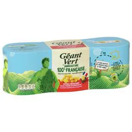 GÉANT VERT Maïs doux/extra croquant 3x140g