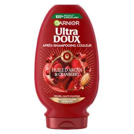 GARNIER, ULTRA DOUX Shampoing Couleur Cheveux Colorés Huile d'Argan & Cranberry 250ml