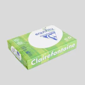  Clairefontaine Ramette De Papier, Blanc, A4, 80Gr/M², 50% De Fibres Recyclées Et 50% De Fibres Certifiées Pefc l'unité