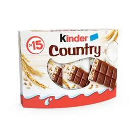 KINDER Barres chocolatées céréales Country 352g