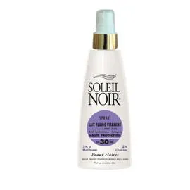 SOLEIL NOIR Spray lait fluide vitamine 30 haute protection 150ml