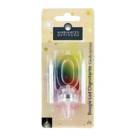 AMBIANCES DEVINEAU Bougie LED Clignotante N°0 et 4 bougies blanches l'unité