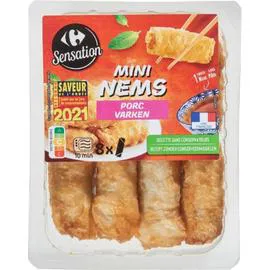 CARREFOUR SENSATION Mini Nems porc + sauce Nuoc mâm 260g