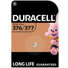 DURACELL Pile Bouton Oxyde d'argent 376/377 1,5V l'unité