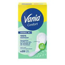 VANIA Protège-slips plat Confort Aloe Vera- Normal - x28 x28