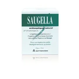 SAUGELLA Lingette intime nettoyante antiseptique naturel x10 