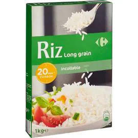 CARREFOUR Riz long grain incollable 1kg
