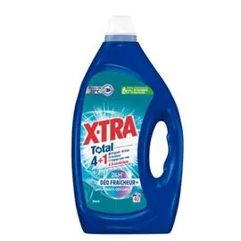 X-TRA Lessive Liquide 4en1 24H Déo Fraicheur+ Anti Odeurs Givré 1,8l
