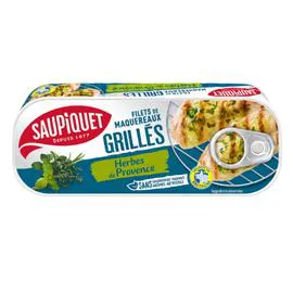 SAUPIQUET Filets de maquereaux grillés/herbes Provence 120g