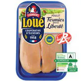 FERMIERS DE LOUÉ Filet de poulet jaune IGP x2 240g