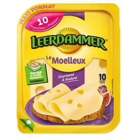 LEERDAMMER Fromage en Tranches Le Moelleux 250g