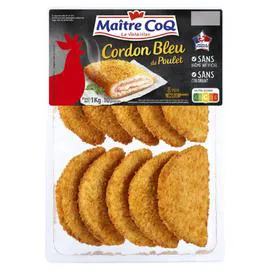 MAÎTRE COQ Cordons bleus de poulet 1kg